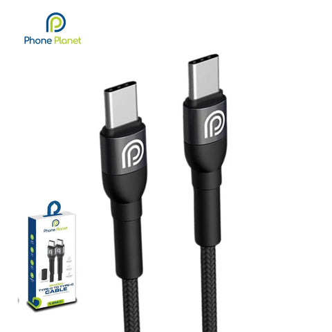 C to Type C (braided cable) 20V/3A (60W) 1.2mm aluminum alloy cable