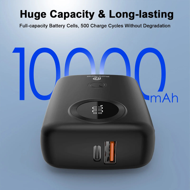 10000mAh Power Bank with 4 Fast Charging Ports (4-in-1)