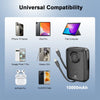 10000mAh Power Bank with 4 Fast Charging Ports (4-in-1)