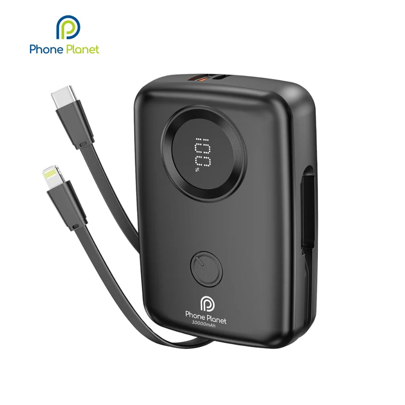 10000mAh Power Bank with 4 Fast Charging Ports (4-in-1)