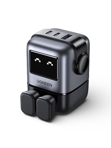 UGREEN RG 65W 3-Port Fast Charger UK Grey